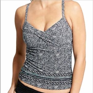 Athleta Laguna Twister Tankini Sz 34 D/DD